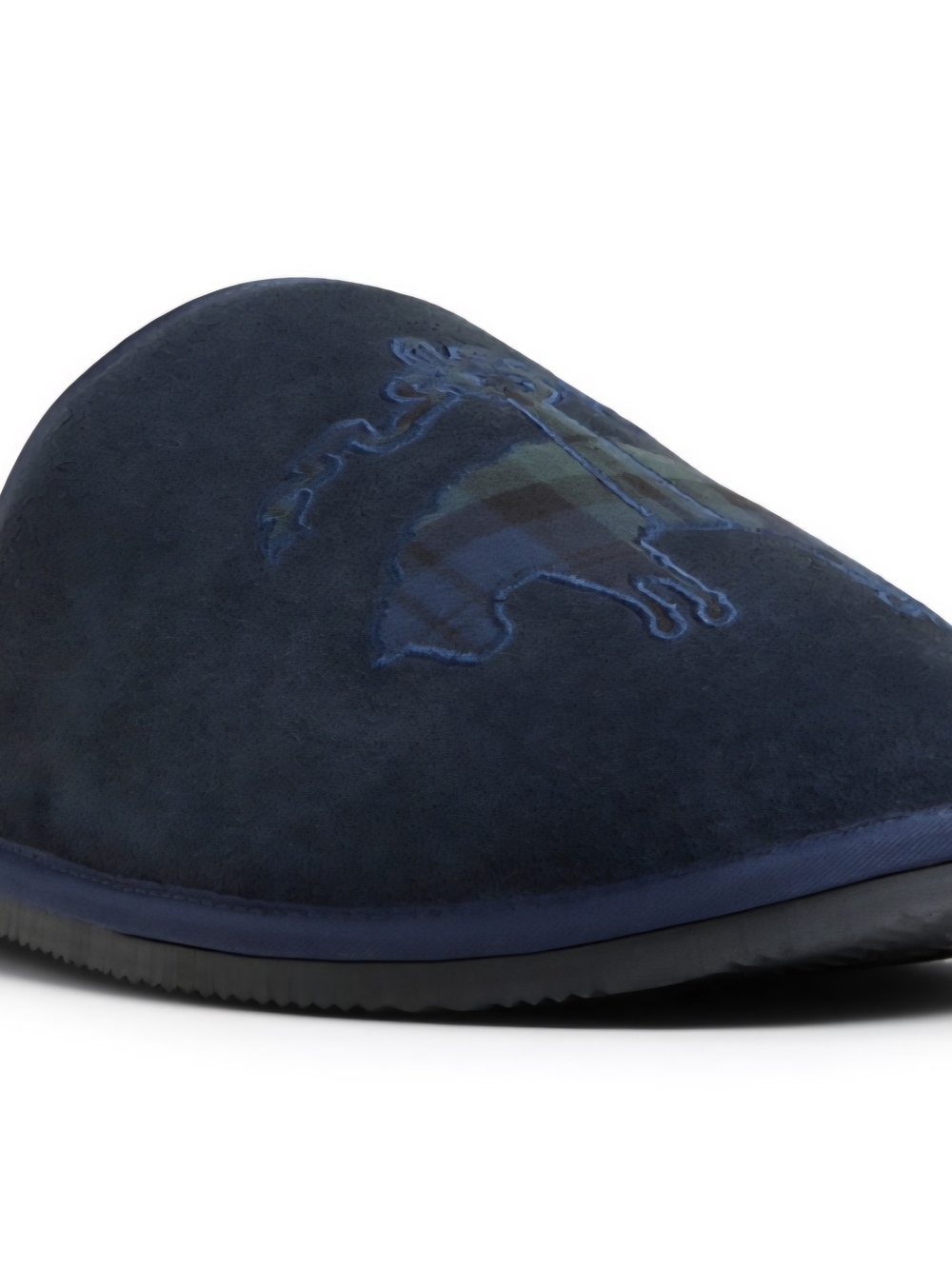 Navy Suede Men’s Brooks Brothers Slippers